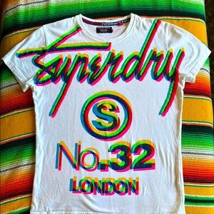 Superdry International Neon Psychedelic No 32 London Tshirt